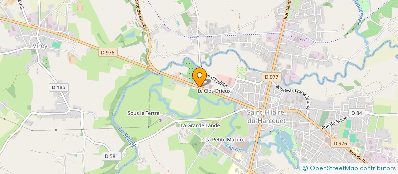 localisation de l'entreprise SCI DE L'AGRICULTURE  SAINT-HILAIRE-DU-HARCOUET