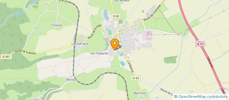localisation de l'entreprise SCI DE L'AGROLE à CHIRAT-L EGLISE
