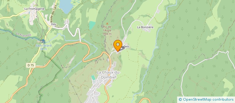 localisation de l'entreprise SCI DE L'AIGLE  LA CHAUX-DU-DOMBIEF