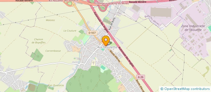 localisation de l'entreprise SCI DE L'AIGLE  AIX-NOULETTE