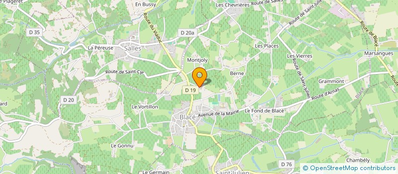 localisation de l'entreprise SCI DE L'AIGLE  BLACE