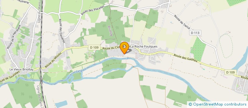 localisation de l'entreprise SCI DE L'AIGLE  RIVES-DU-LOIR-EN-ANJOU