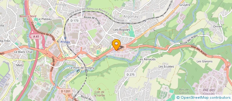 localisation de l'entreprise SCI DE L'AIGLIERE  ARGONAY