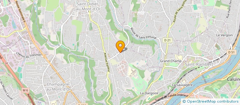 localisation de l'entreprise SCI DE L'AIGUILLE D'AOUT  SAINT-DIDIER-AU-MONT-D'OR