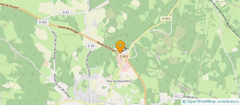 localisation de l'entreprise SCI DE L'AIGUILLE DU SUD  LIVERNON