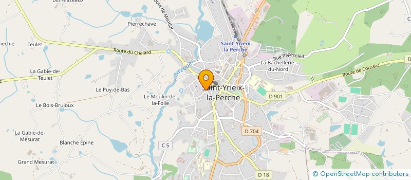 localisation de l'entreprise SCI DE L'AIGUILLETTE à SAINT-YRIEIX-LA-PERCHE