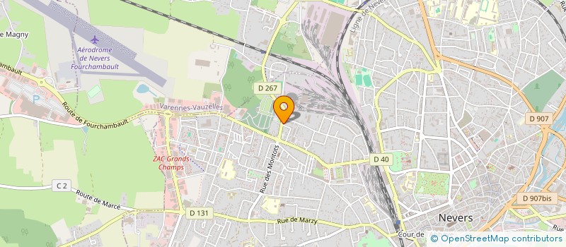 localisation de l'entreprise SCI DE L AIGUILLON à NEVERS