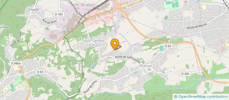 localisation de l'entreprise SCI DE L'AIGUILLON  RIOM