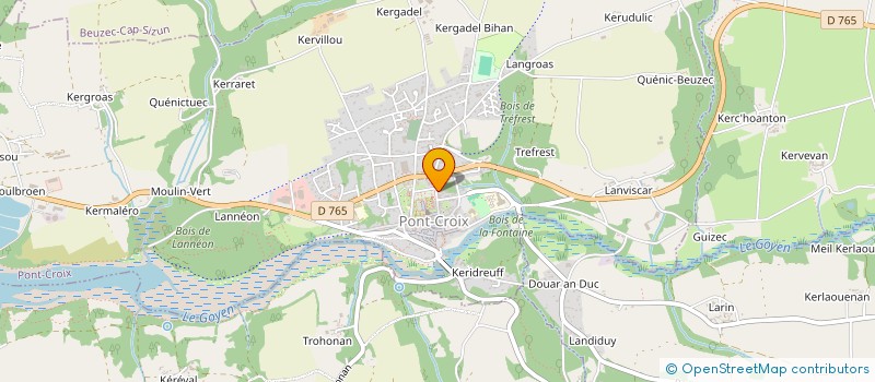 localisation de l'entreprise SCI DE L'AILE OUEST  PONT-CROIX