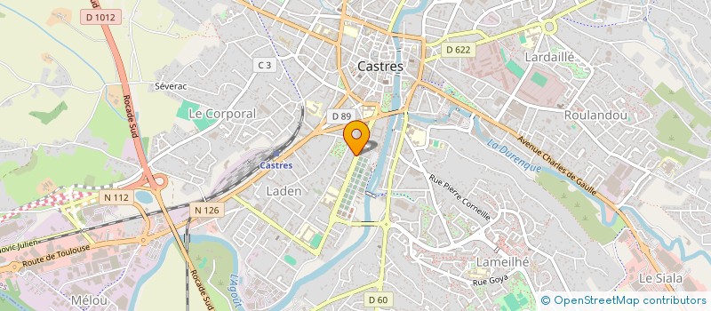 localisation de l'entreprise SCI DE L'AILLEURS  CASTRES