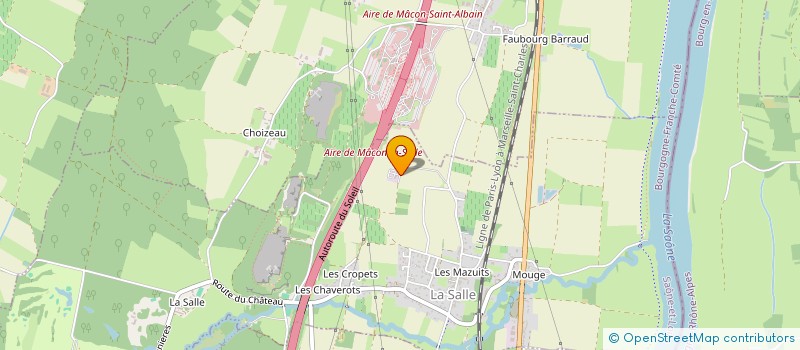 localisation de l'entreprise SCI DE L'AIN-DUSTRIE  BISSY-LA-MACONNAISE