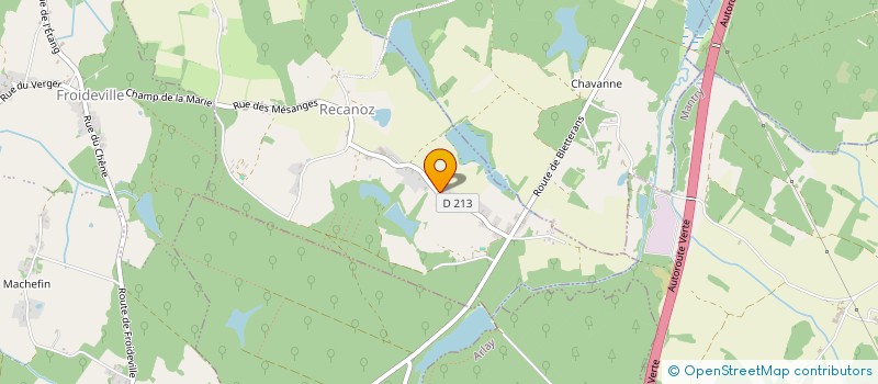 localisation de l'entreprise SCI DE L'AINSON  LE CHATELEY