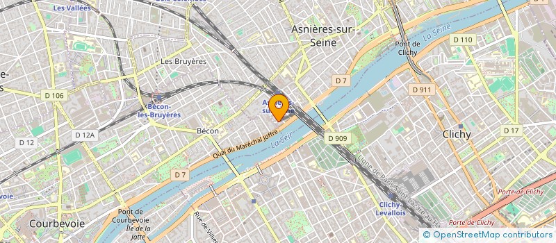 localisation de l'entreprise SCI DE L'AIR à ASNIERES-SUR-SEINE