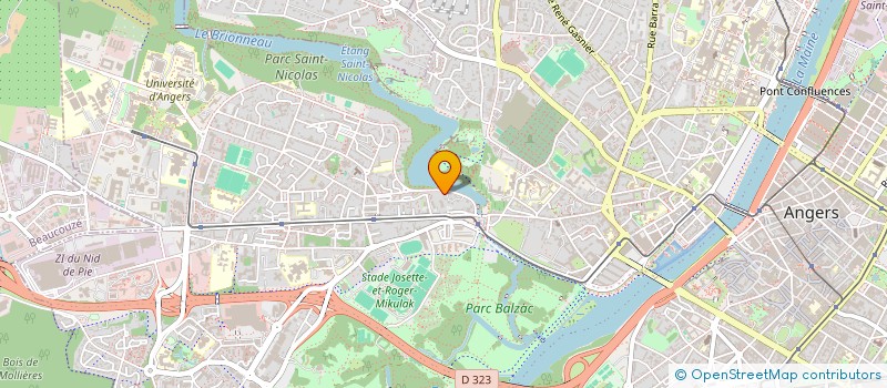 localisation de l'entreprise SCI DE L'AIR à ANGERS