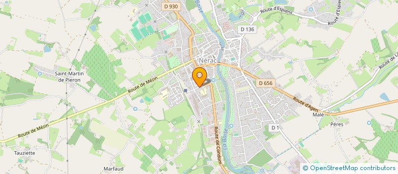 localisation de l'entreprise SCI DE L'AIRE  NERAC