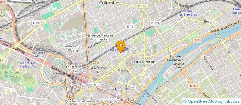 localisation de l'entreprise SCI DE L'AIRE DU CHEMIN à COURBEVOIE