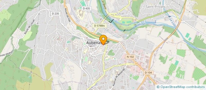 localisation de l'entreprise SCI DE L AIRETTE  AUBENAS