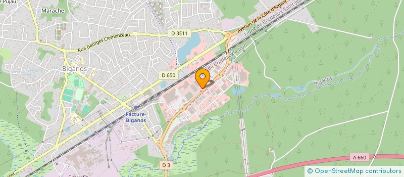 localisation de l'entreprise SCI DE L'AIRIAL  BIGANOS