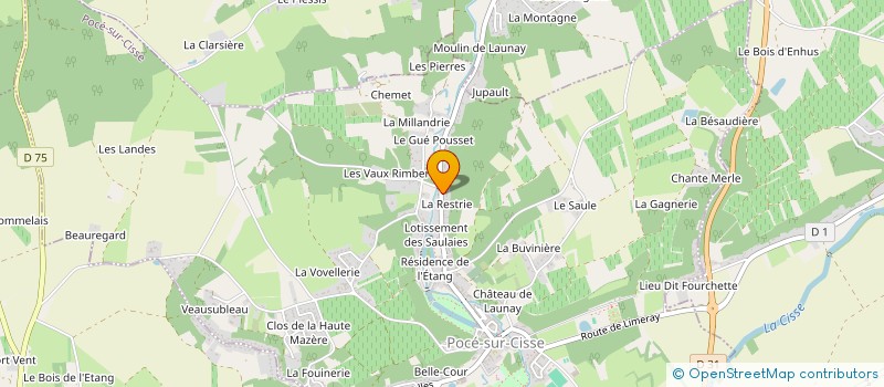 localisation de l'entreprise SCI DE L'AITRE  POCE-SUR-CISSE