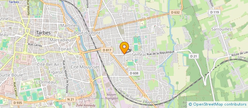 localisation de l'entreprise SCI DE L'ALARIC  SEMEAC