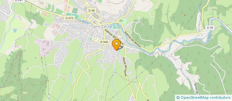 localisation de l'entreprise SCI DE L'ALBA  SAINT-VINCENT-DU-PENDIT