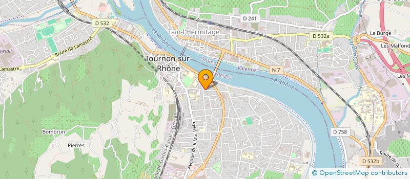localisation de l'entreprise SCI DE L'ALBERTA à TOURNON-SUR-RHONE