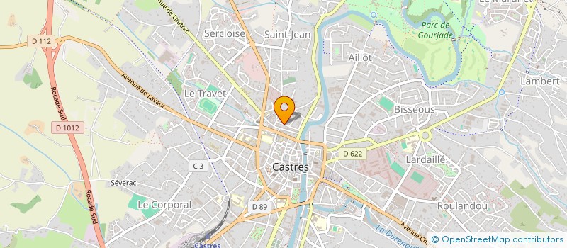 localisation de l'entreprise SCI DE L'ALBINQUE  CASTRES