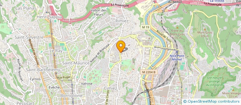 localisation de l'entreprise SCI DE L'ALGOL à NICE