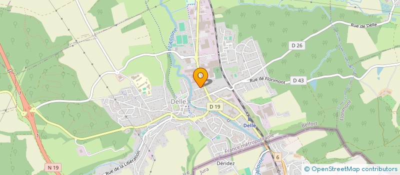 localisation de l'entreprise SCI DE L'ALLAINE à DELLE