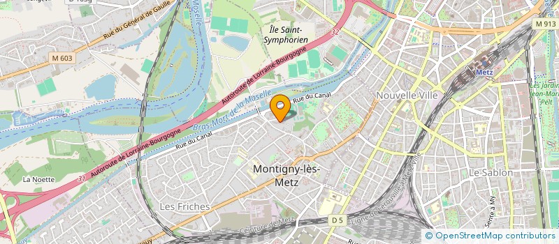 localisation de l'entreprise SCI DE L'ALLEE DES PLATANES à MONTIGNY-LES-METZ