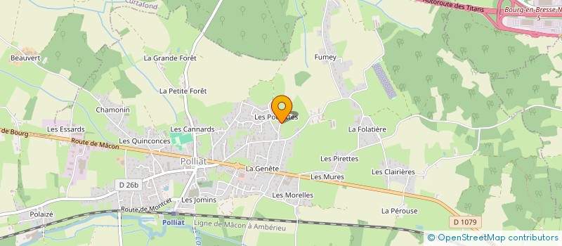 localisation de l'entreprise SCI DE L'ALLEE DES POULATTES à POLLIAT