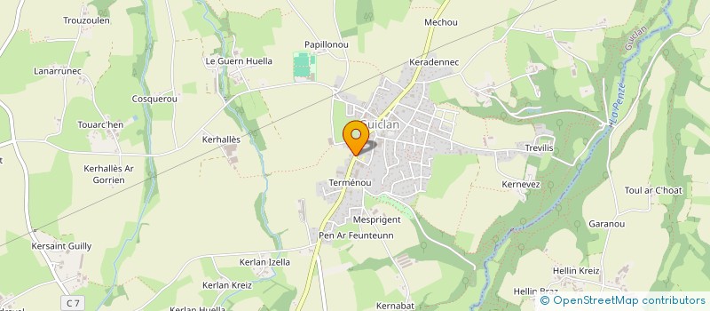 localisation de l'entreprise SCI DE L ALLEE DU MAIL  GUICLAN