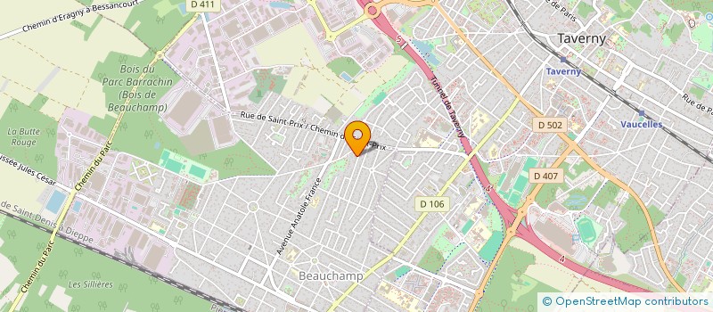 localisation de l'entreprise SCI DE L'ALLEE JEAN-JACQUES ROUSSEAU  BEAUCHAMP