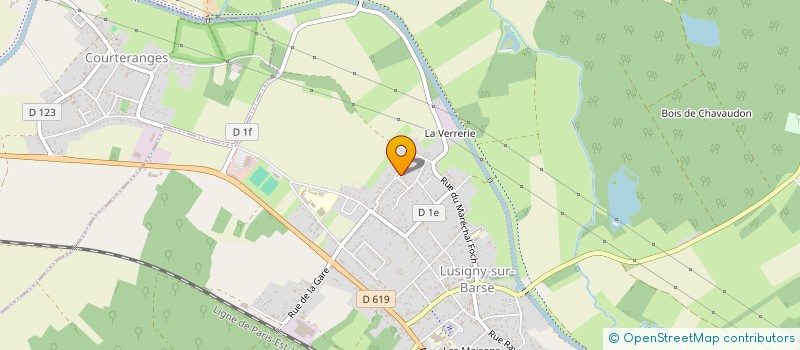 localisation de l'entreprise SCI DE L'ALLEE VERTE à LUSIGNY-SUR-BARSE