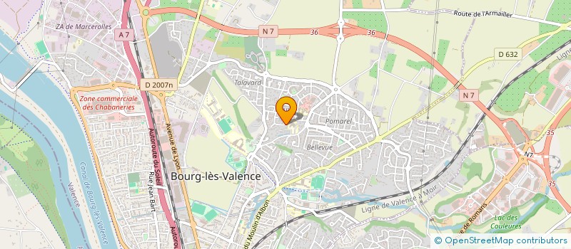 localisation de l'entreprise SCI DE L'ALLET  BOURG-LES-VALENCE