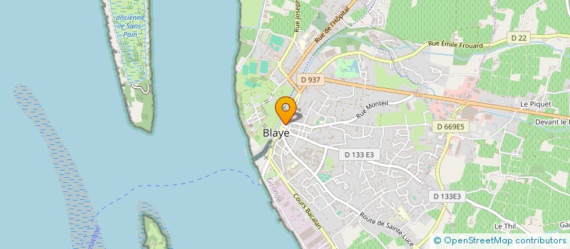 localisation de l'entreprise SCI DE L'ALLIANCE à BLAYE