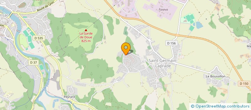 localisation de l'entreprise SCI DE L ALMA  SAINT-GERMAIN-LAPRADE