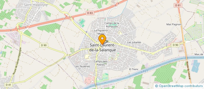 localisation de l'entreprise SCI DE L'ALMA  SAINT-LAURENT-DE-LA-SALANQUE