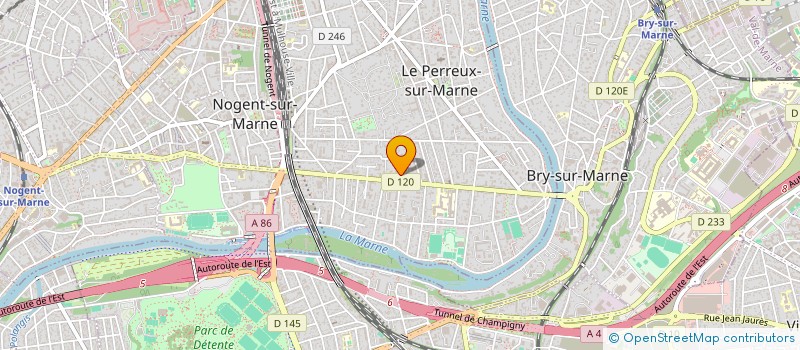 localisation de l'entreprise SCI DE L'ALMA  LE PERREUX-SUR-MARNE