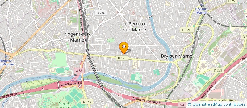 localisation de l'entreprise SCI DE L ALMA  LE PERREUX-SUR-MARNE