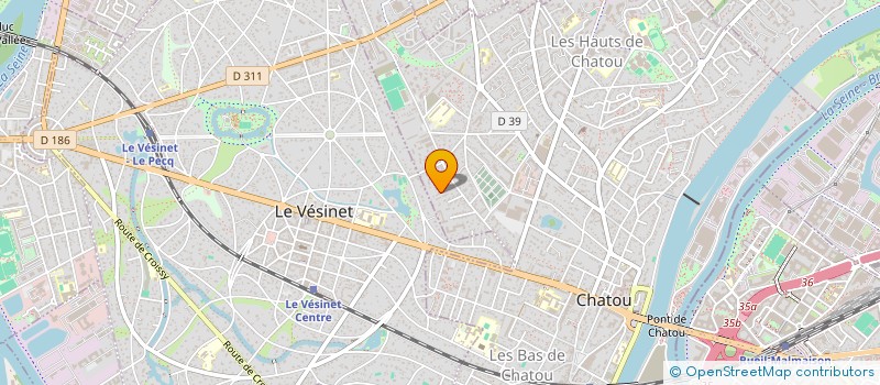 localisation de l'entreprise SCI DE L ALPAGE  CHATOU