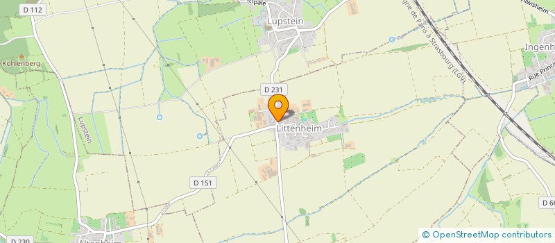 localisation de l'entreprise SCI DE L'ALPAGE  LUPSTEIN