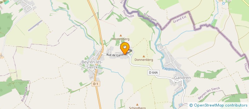 localisation de l'entreprise SCI DE L'ALTBACH  BEYREN-LES-SIERCK