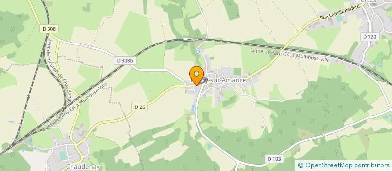 localisation de l'entreprise SCI DE L'AMANCE à HAUTE-AMANCE
