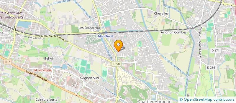 localisation de l'entreprise SCI DE L'AMANDIER  AVIGNON