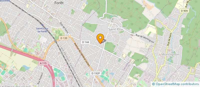 localisation de l'entreprise SCI DE L'AMANDIER à SAINT-PRIX