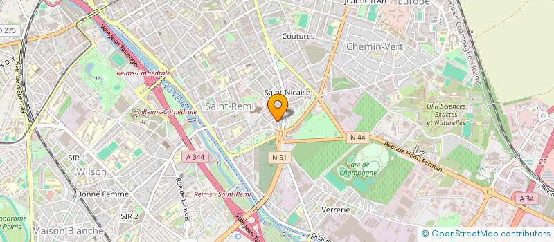 localisation de l'entreprise SCI DE L'AMBASSADE  CHALONS-SUR-VESLE