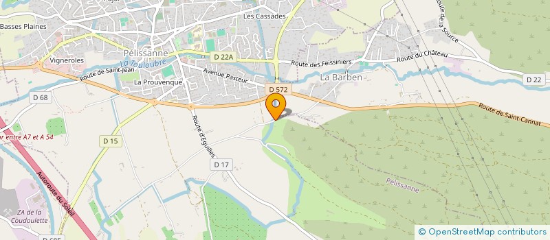 localisation de l'entreprise SCI DE L'AMBRE  PELISSANNE