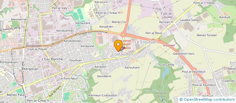 localisation de l'entreprise SCI DE L'AMICALE  GUIPAVAS