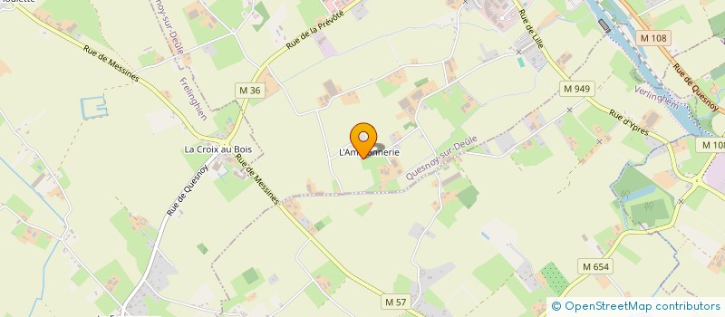 localisation de l'entreprise SCI DE L'AMIDONIERE à QUESNOY-SUR-DEULE